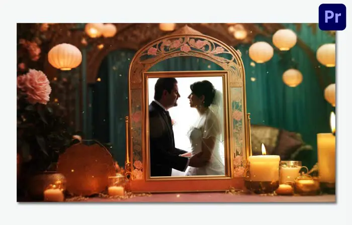 Beautiful Minimalist 3D Frame Wedding Invitation Slideshow